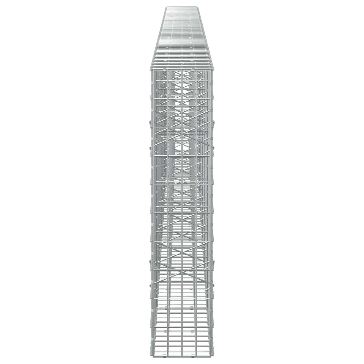 Γκαμπιόν με σύρμα 5 mm και πλέγμα 5x10 cm 750x20x100 εκ - Pakobazaar