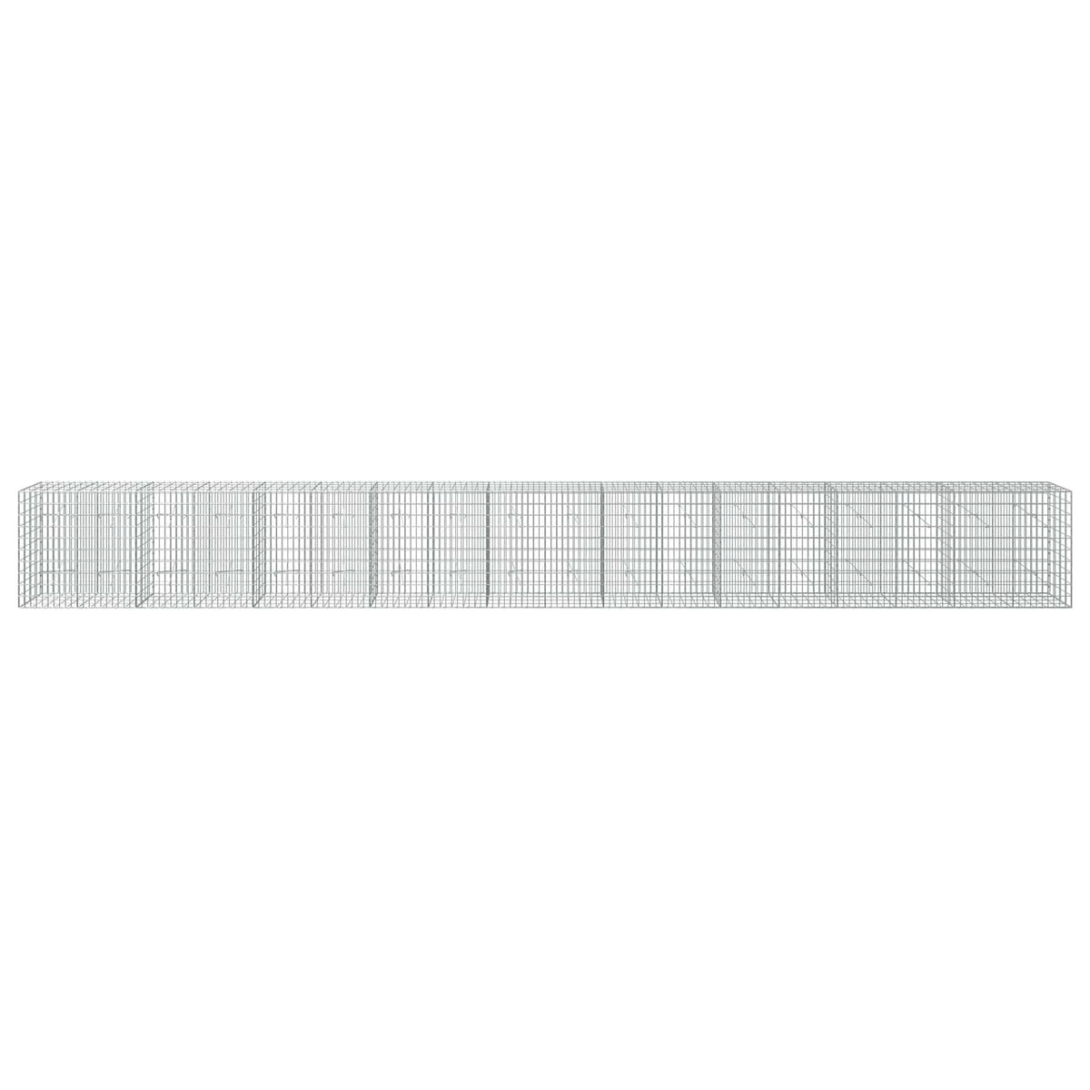 Γκαμπιόν με σύρμα 5 mm και πλέγμα 5x10 cm 900x20x100 εκ - Pakobazaar