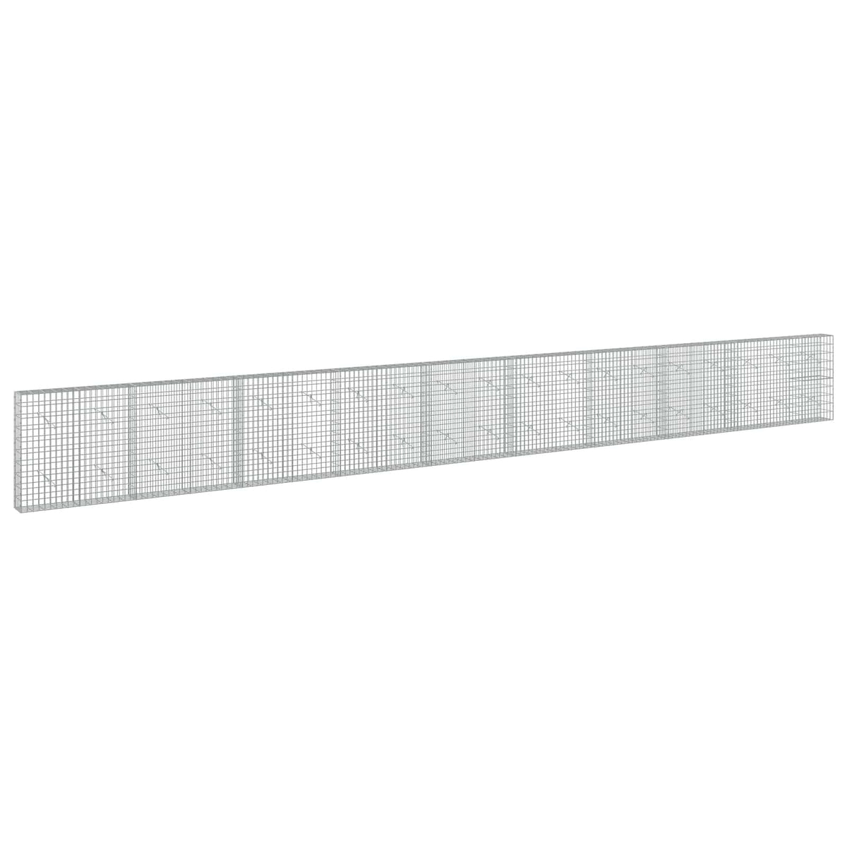 Γκαμπιόν με σύρμα 5 mm και πλέγμα 5x10 cm 950x20x100 εκ. - Pakobazaar