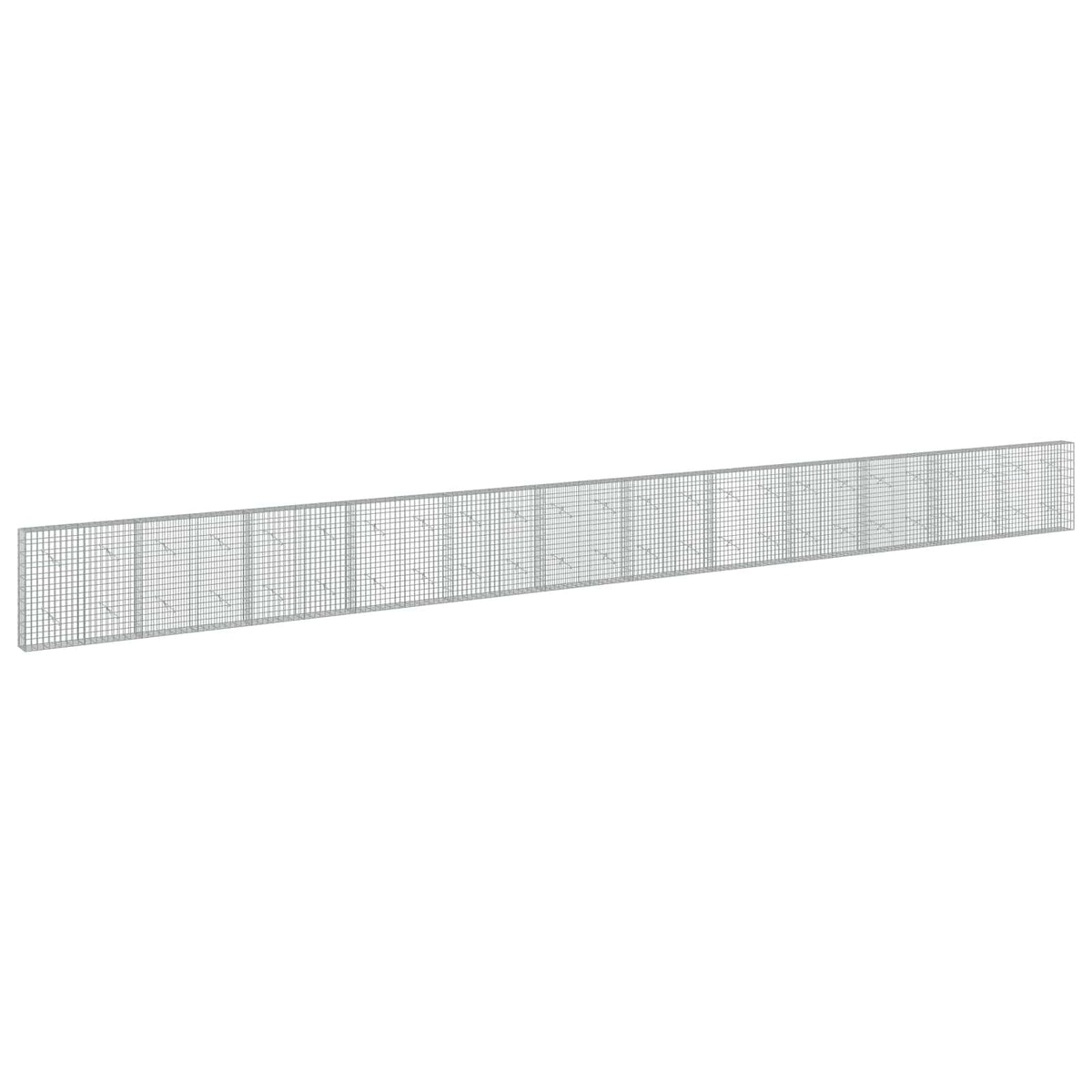Γκαμπιόν με σύρμα 5 mm και πλέγμα 5x10 cm 1200x20x100 εκ - Pakobazaar