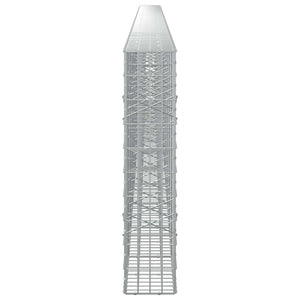 Γκαμπιόν με σύρμα 5 mm και πλέγμα 5x10 cm 1200x20x100 εκ - Pakobazaar