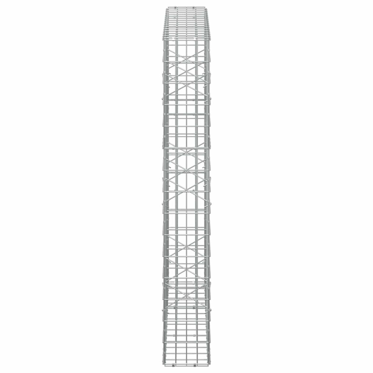 Γκαμπιόν με σύρμα 5 mm και πλέγμα 5x10 cm 150x20x150 εκ - Pakobazaar