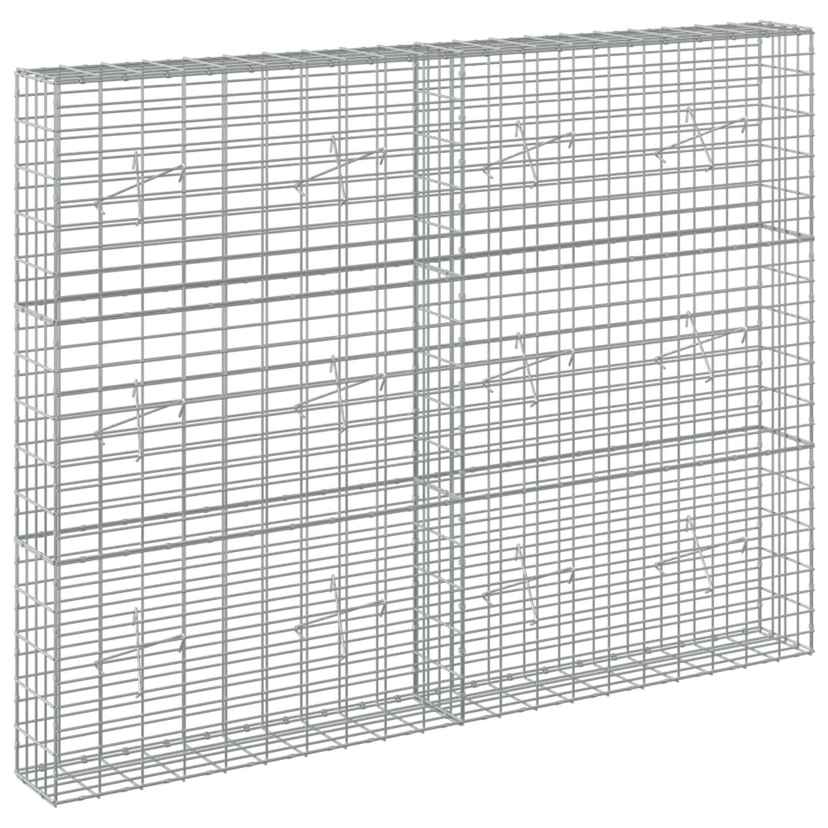 Γκαμπιόν με σύρμα 5 mm και πλέγμα 5x10 cm 200x20x150 εκ - Pakobazaar