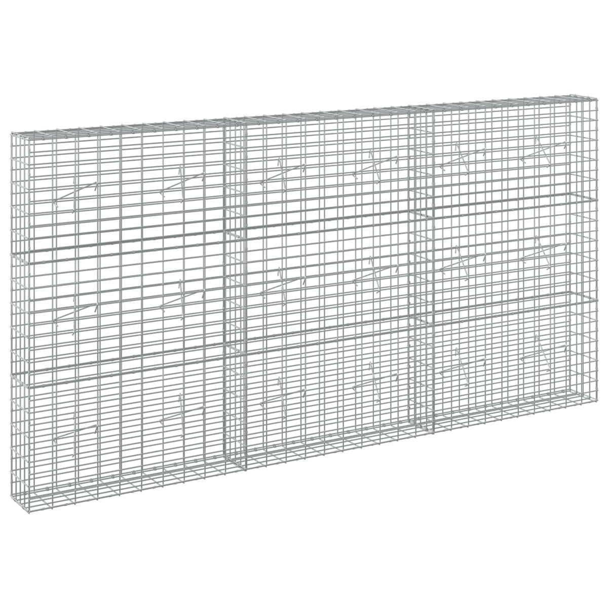 Γκαμπιόν με σύρμα 5 mm και πλέγμα 5x10 cm 300x20x150 εκ