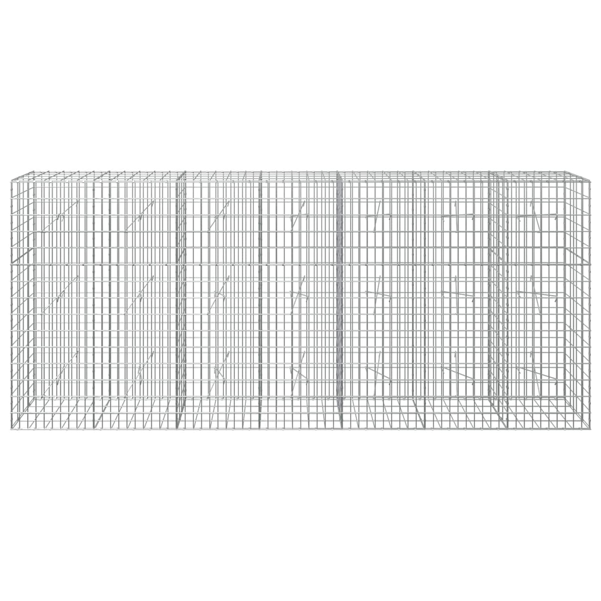 Γκαμπιόν με σύρμα 5 mm και πλέγμα 5x10 cm 350x20x150 εκ - Pakobazaar