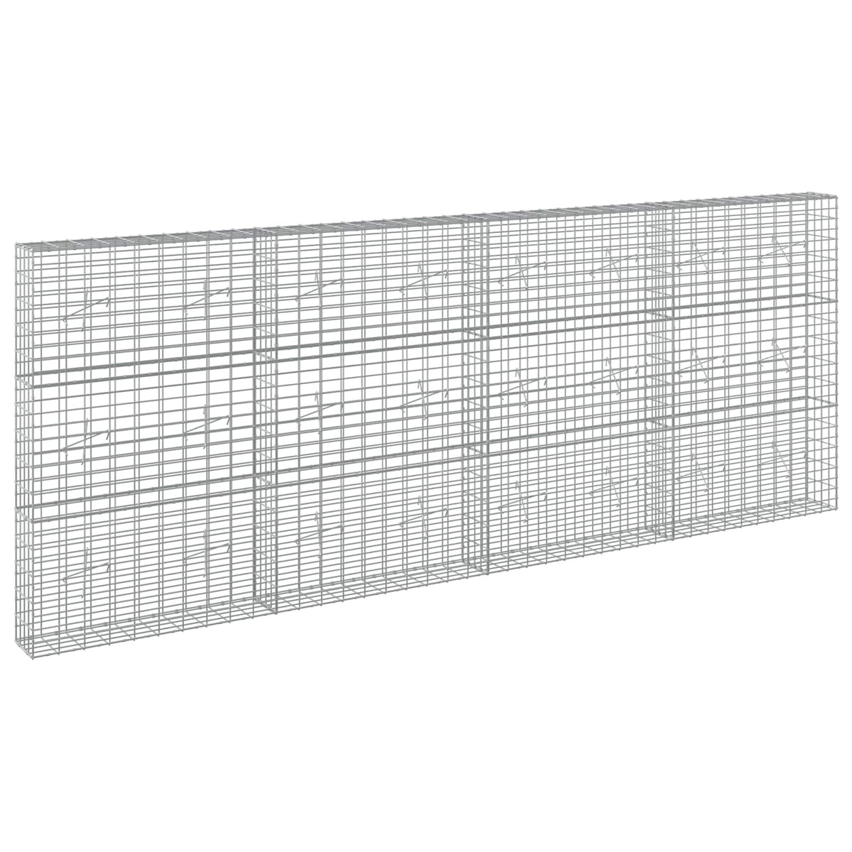 Γκαμπιόν με σύρμα 5 mm και πλέγμα 5x10 cm 400x20x150 εκ - Pakobazaar