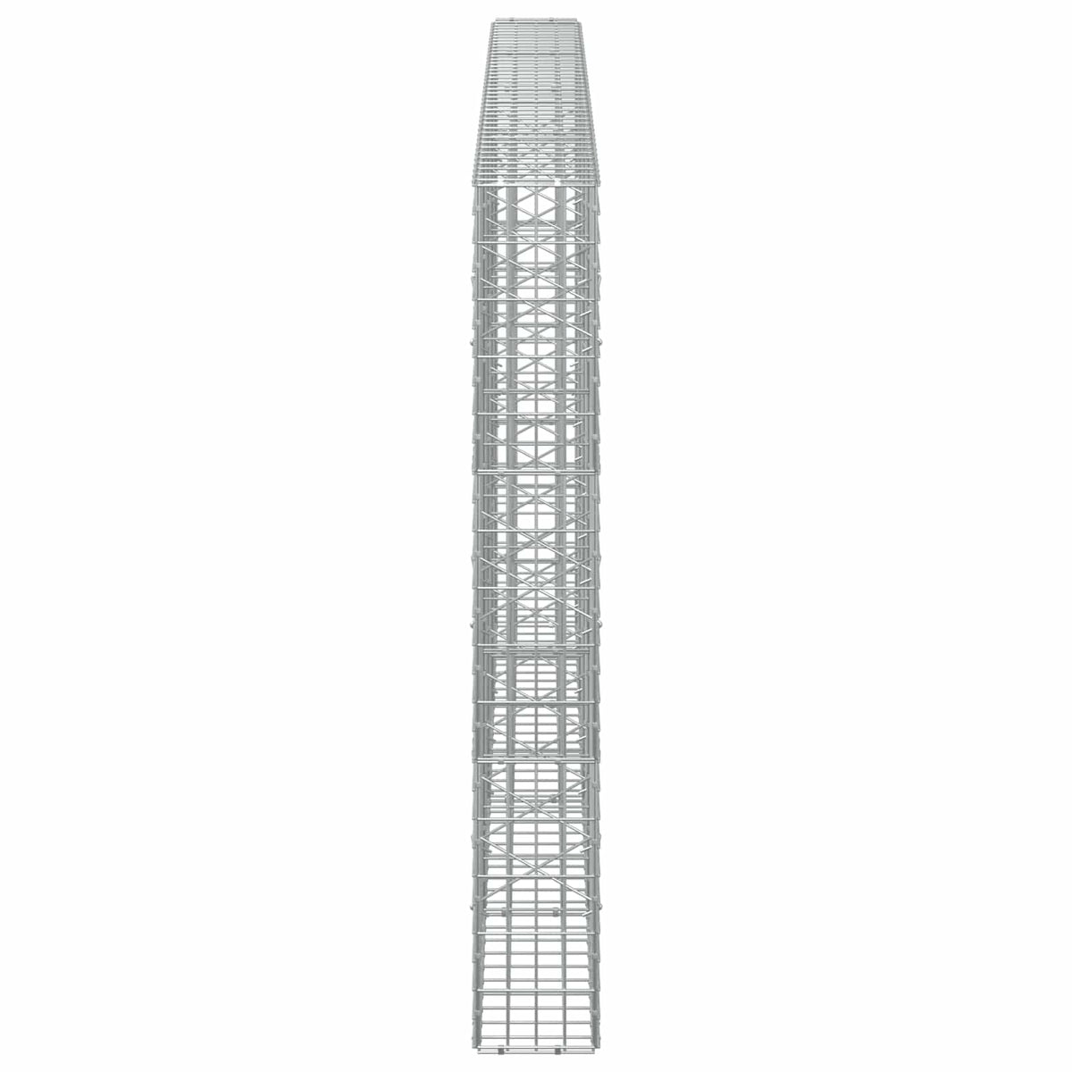 Γκαμπιόν με σύρμα 5 mm και πλέγμα 5x10 cm 400x20x150 εκ - Pakobazaar