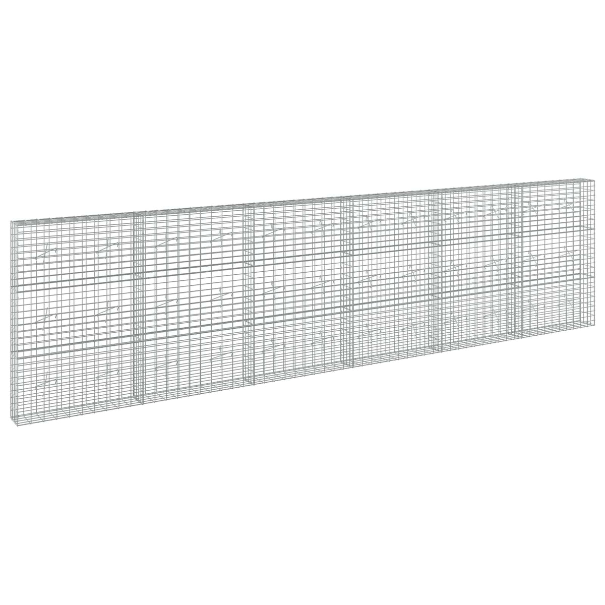 Γκαμπιόν με σύρμα 5 mm και πλέγμα 5x10 cm 600x20x150 εκ - Pakobazaar