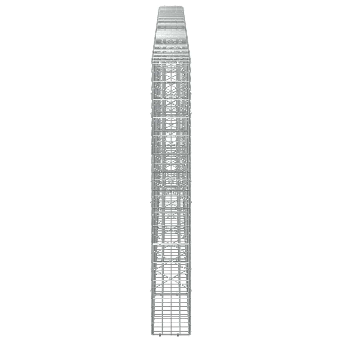 Γκαμπιόν με σύρμα 5 mm και πλέγμα 5x10 cm 600x20x150 εκ - Pakobazaar