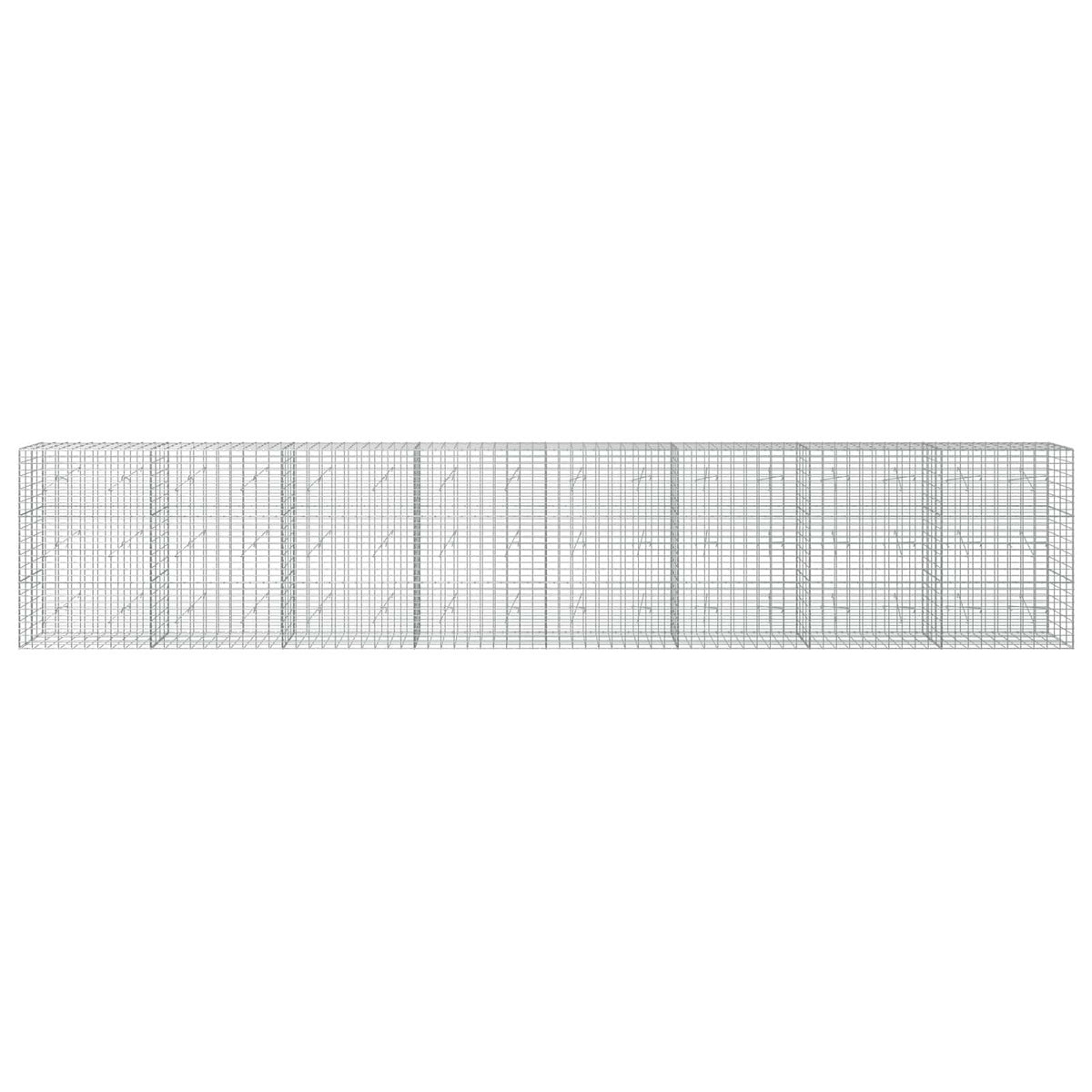 Γκαμπιόν με σύρμα 5 mm και πλέγμα 5x10 cm 800x20x150 εκ - Pakobazaar