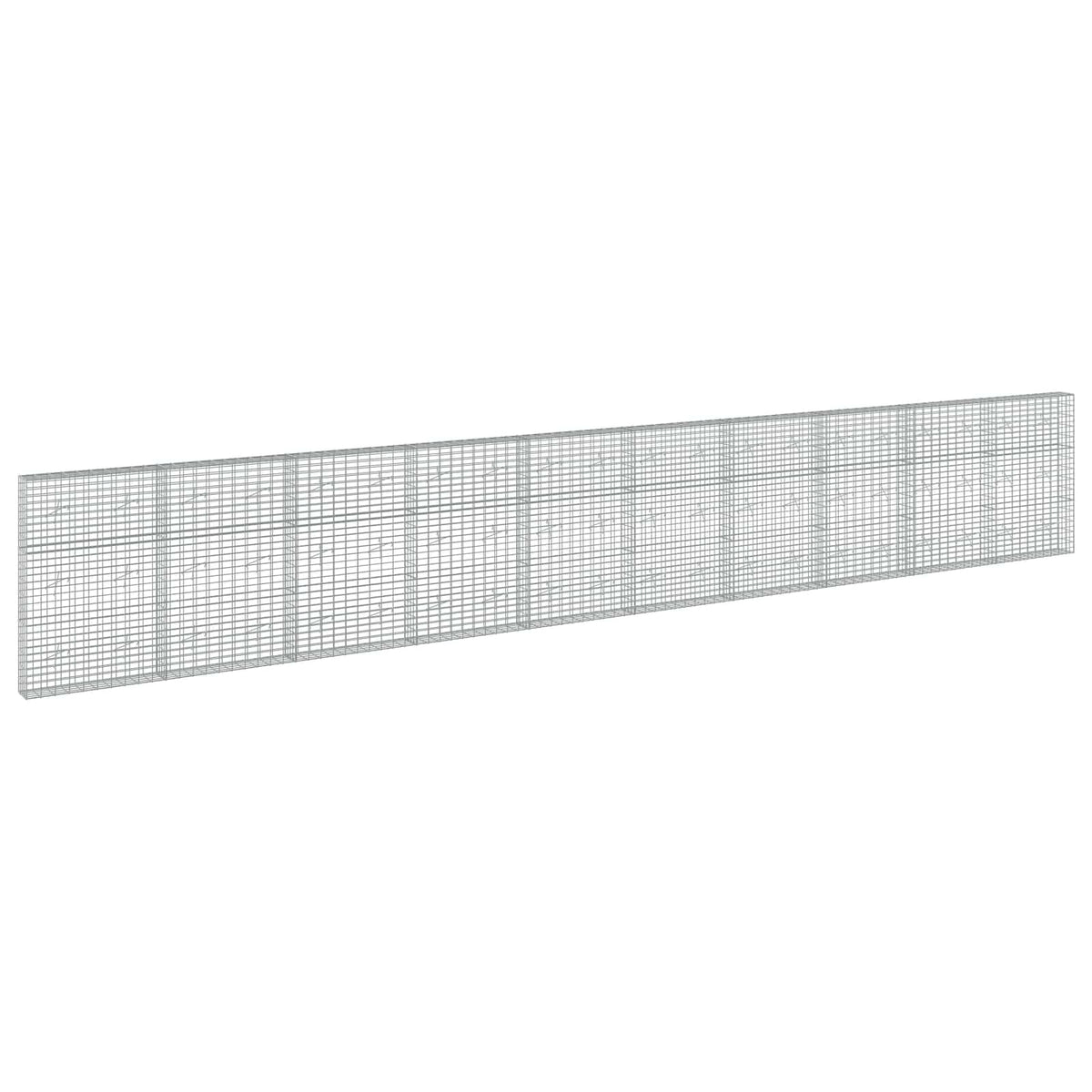 Γκαμπιόν με σύρμα 5 mm και πλέγμα 5x10 cm 1000x20x150 εκ - Pakobazaar