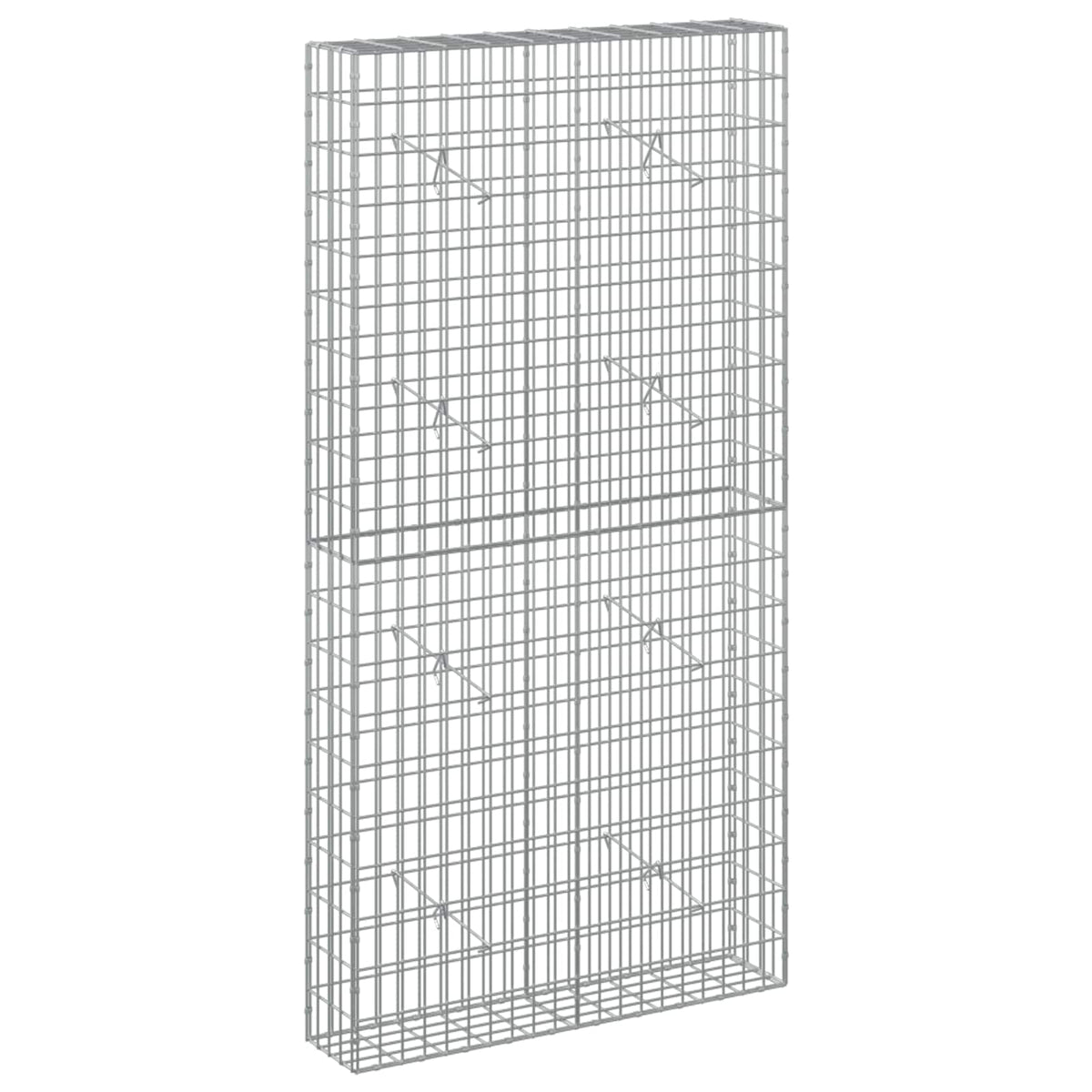 Γκαμπιόν με σύρμα 5 mm και πλέγμα 5x10 cm 100x20x200 εκ - Pakobazaar