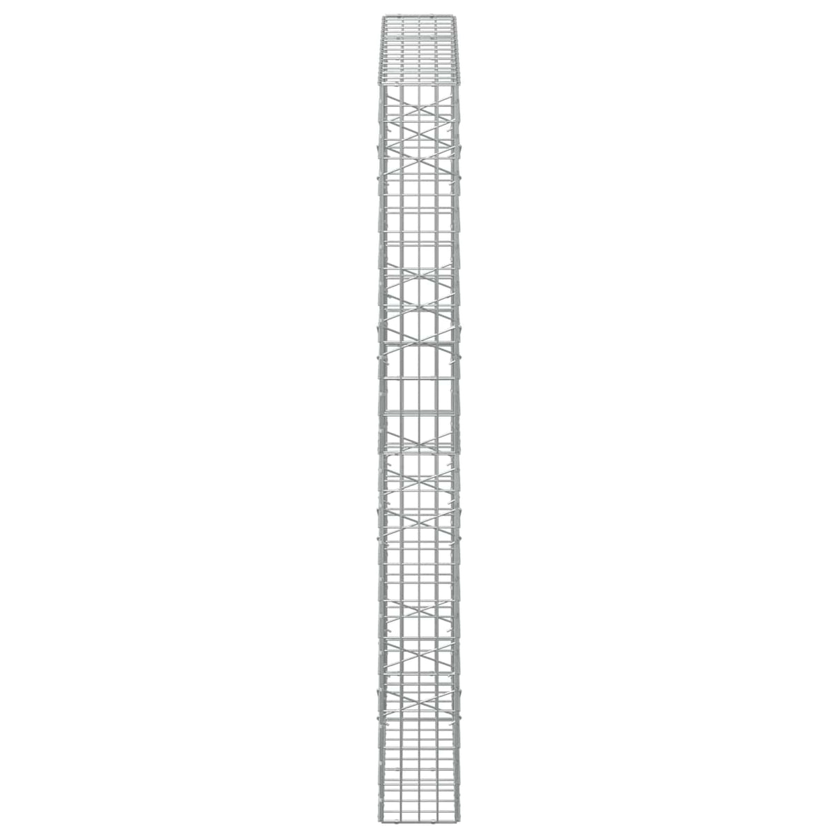 Γκαμπιόν με σύρμα 5 mm και πλέγμα 5x10 cm 150x20x200 εκ - Pakobazaar