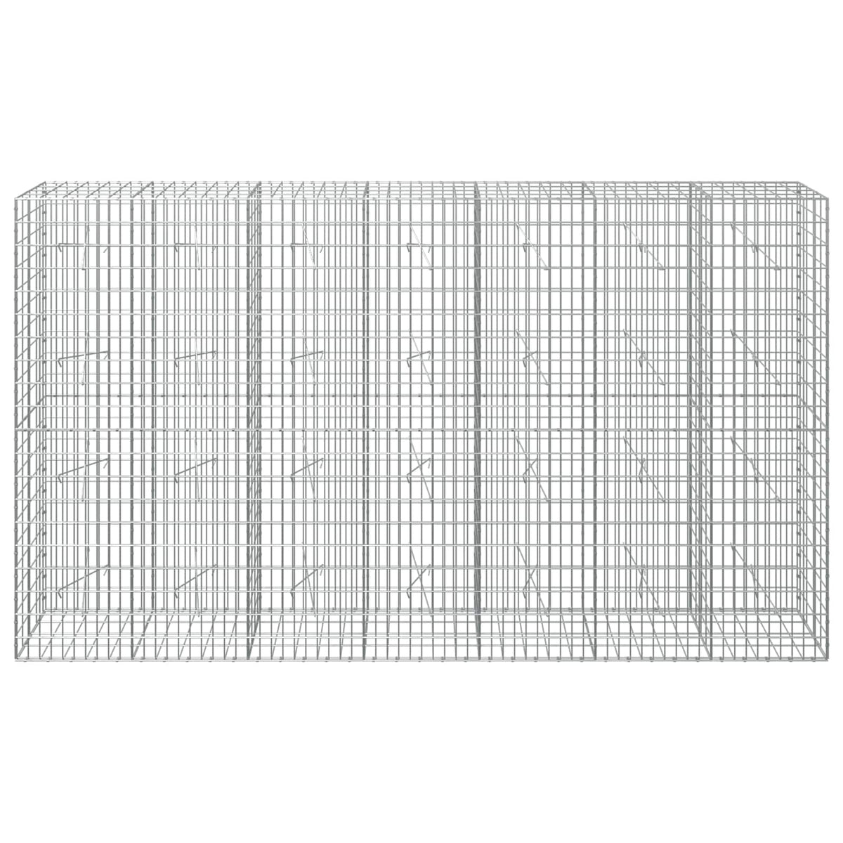 Γκαμπιόν με σύρμα 5 mm και πλέγμα 5x10 cm 350x20x200 εκ. - Pakobazaar