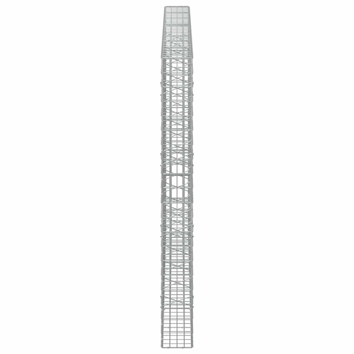 Γκαμπιόν με σύρμα 5 mm και πλέγμα 5x10 cm 350x20x200 εκ. - Pakobazaar