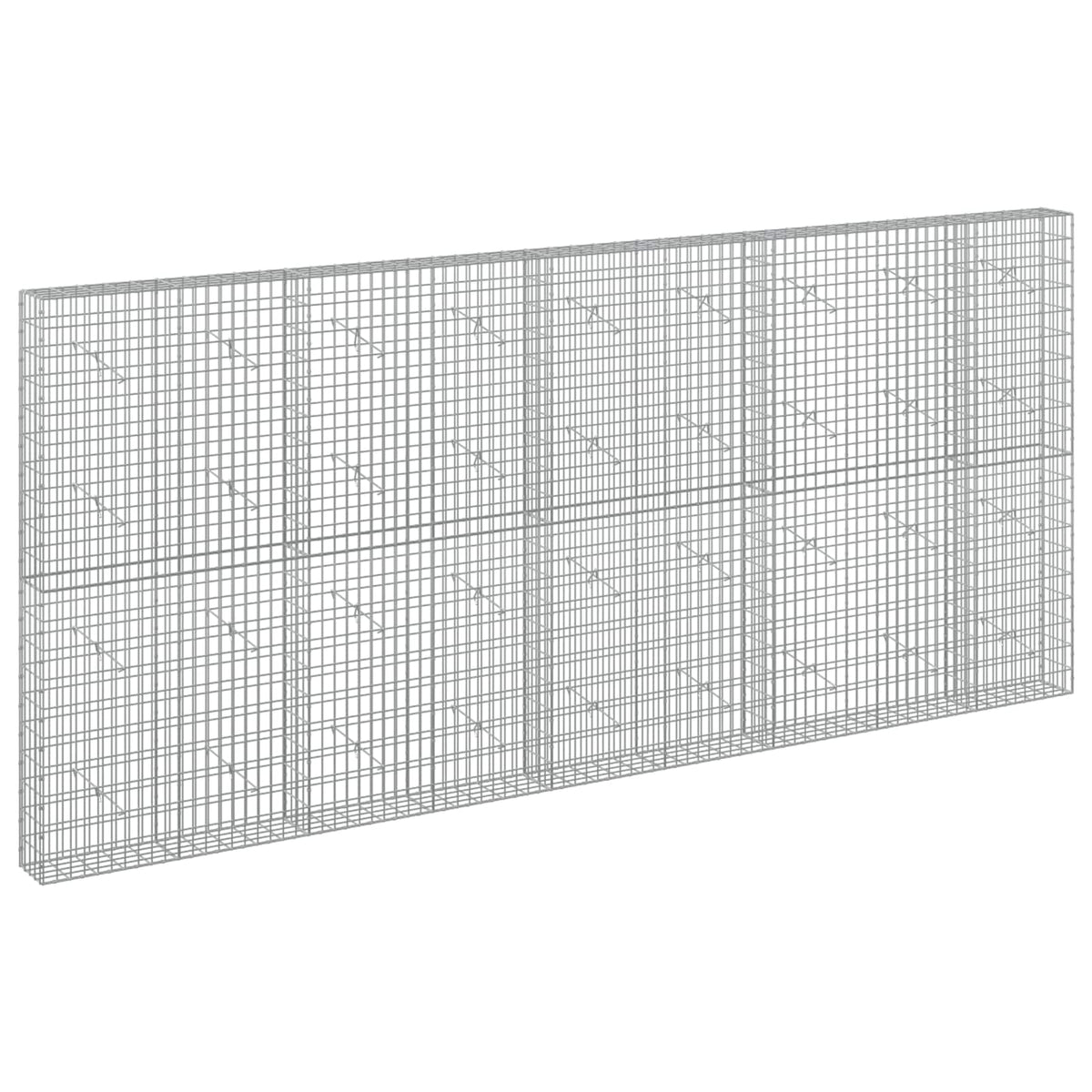 Γκαμπιόν με σύρμα 5 mm και πλέγμα 5x10 cm 450x20x200 εκ - Pakobazaar