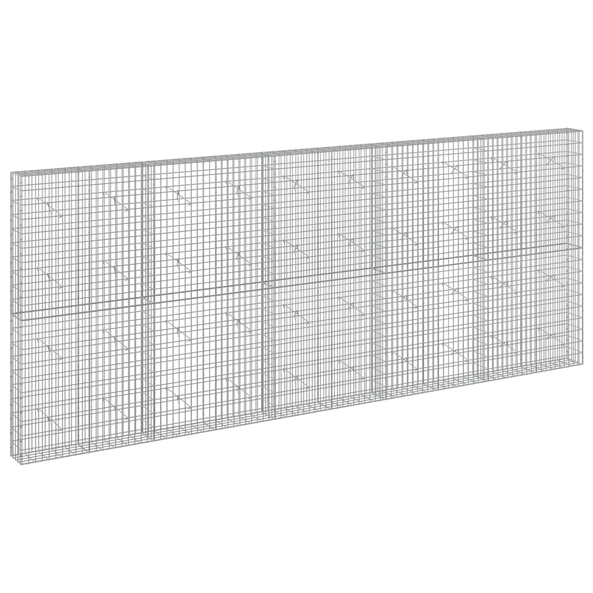 Γκαμπιόν με σύρμα 5 mm και πλέγμα 5x10 cm 500x20x200 εκ - Pakobazaar