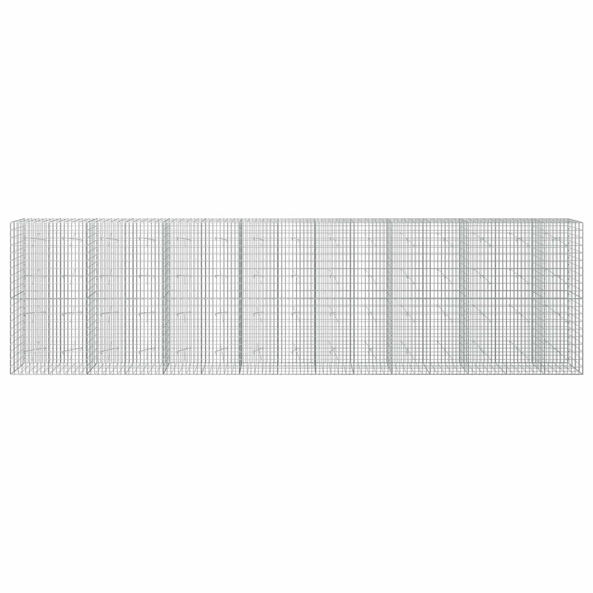 Γκαμπιόν με σύρμα 5 mm και πλέγμα 5x10 cm 750x20x200 εκ - Pakobazaar
