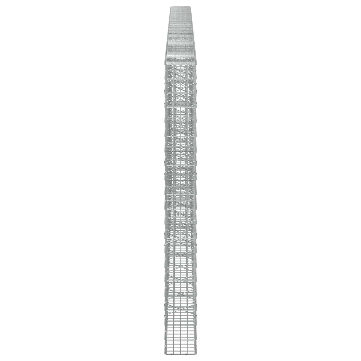 Γκαμπιόν με σύρμα 5 mm και πλέγμα 5x10 cm 750x20x200 εκ - Pakobazaar