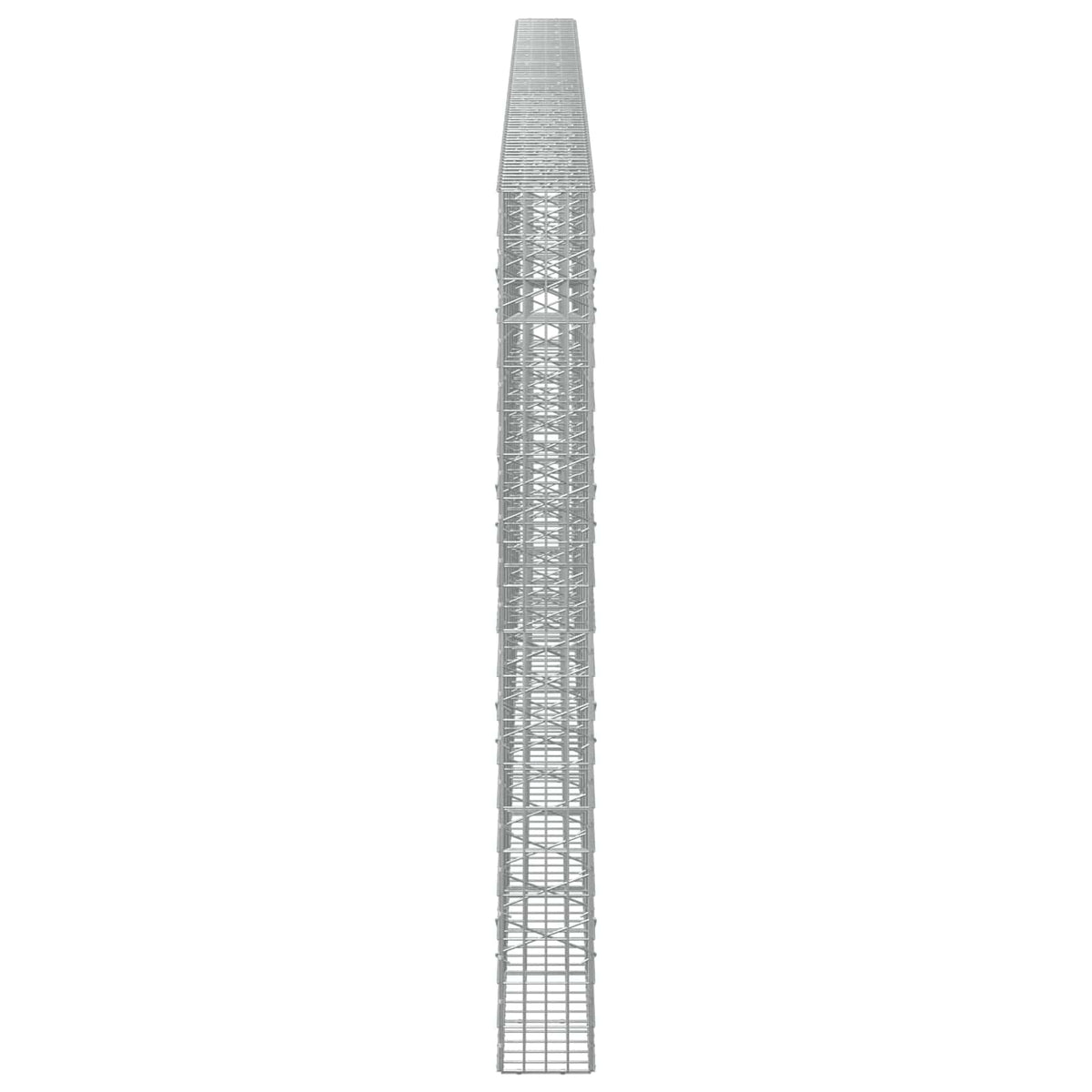 Γκαμπιόν με σύρμα 5 mm και πλέγμα 5x10 cm 800x20x200 εκ. - Pakobazaar