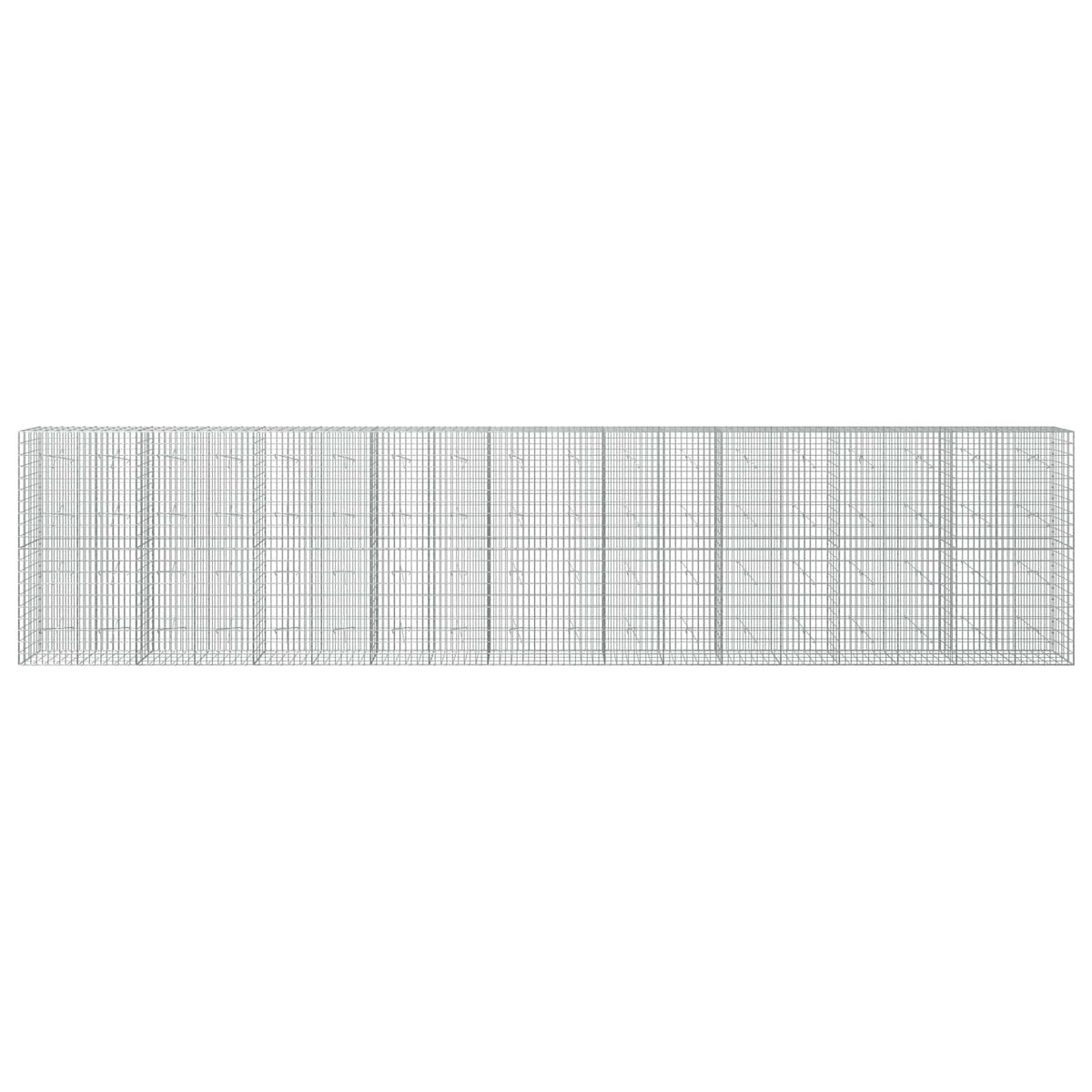 Γκαμπιόν με σύρμα 5 mm και πλέγμα 5x10 cm 900x20x200 εκ - Pakobazaar