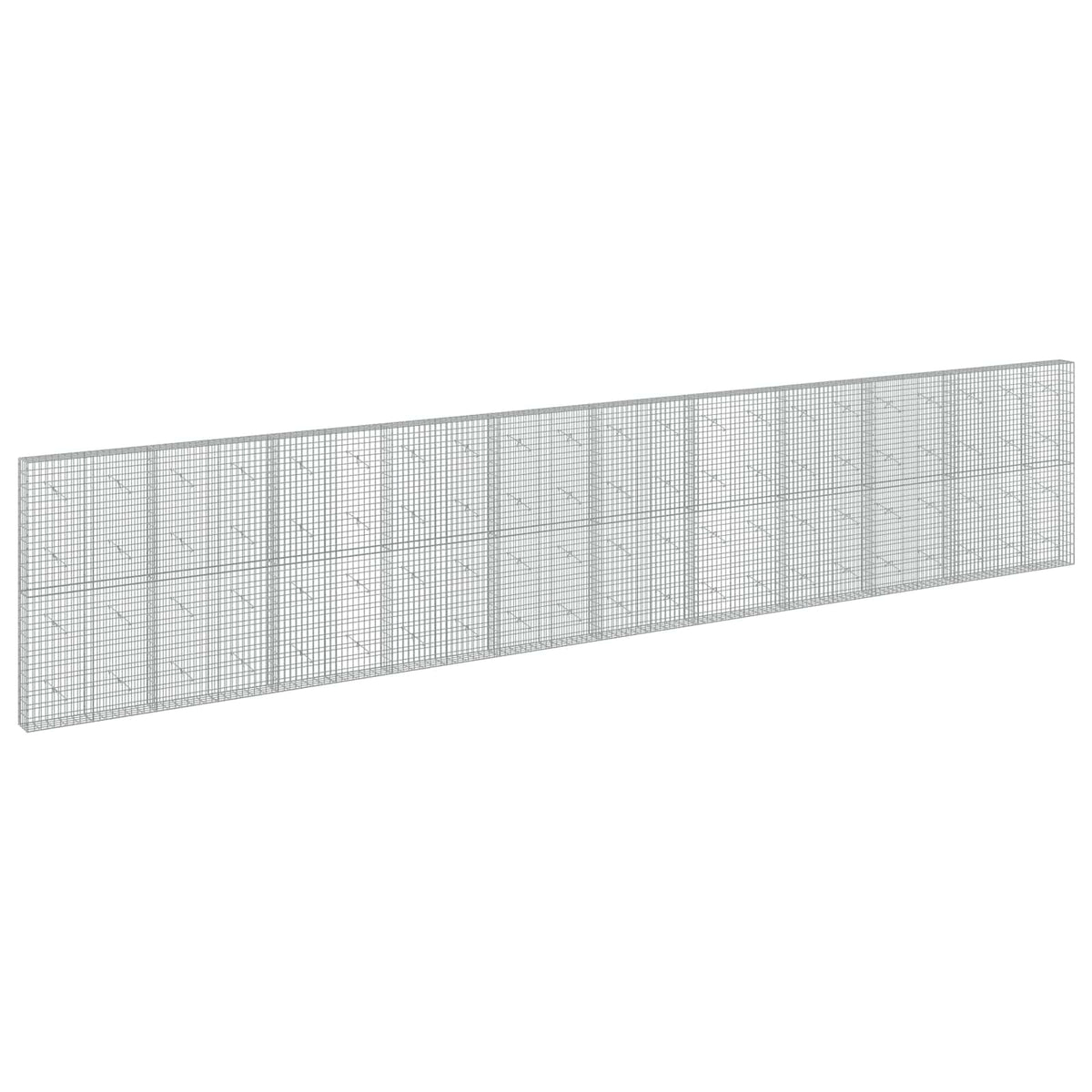 Γκαμπιόν με σύρμα 5 mm και πλέγμα 5x10 cm 1050x20x200 εκ - Pakobazaar