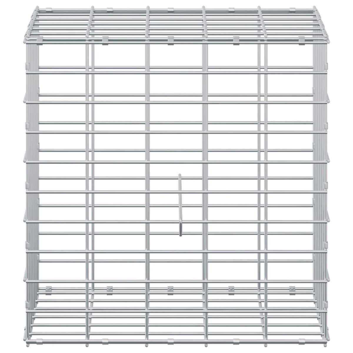Γκαμπιόν με σύρμα 5 mm και πλέγμα 5x10 cm 50x30x50 εκ. - Pakobazaar