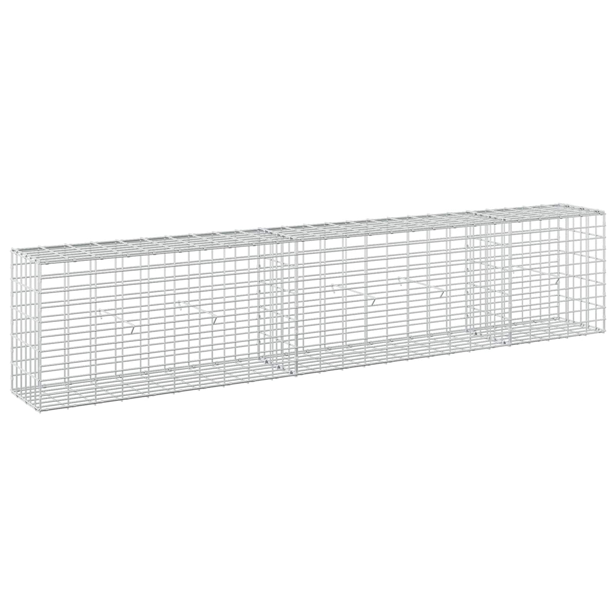 Γκαμπιόν με σύρμα 5 mm και πλέγμα 5x10 cm 250x30x50 εκ - Pakobazaar