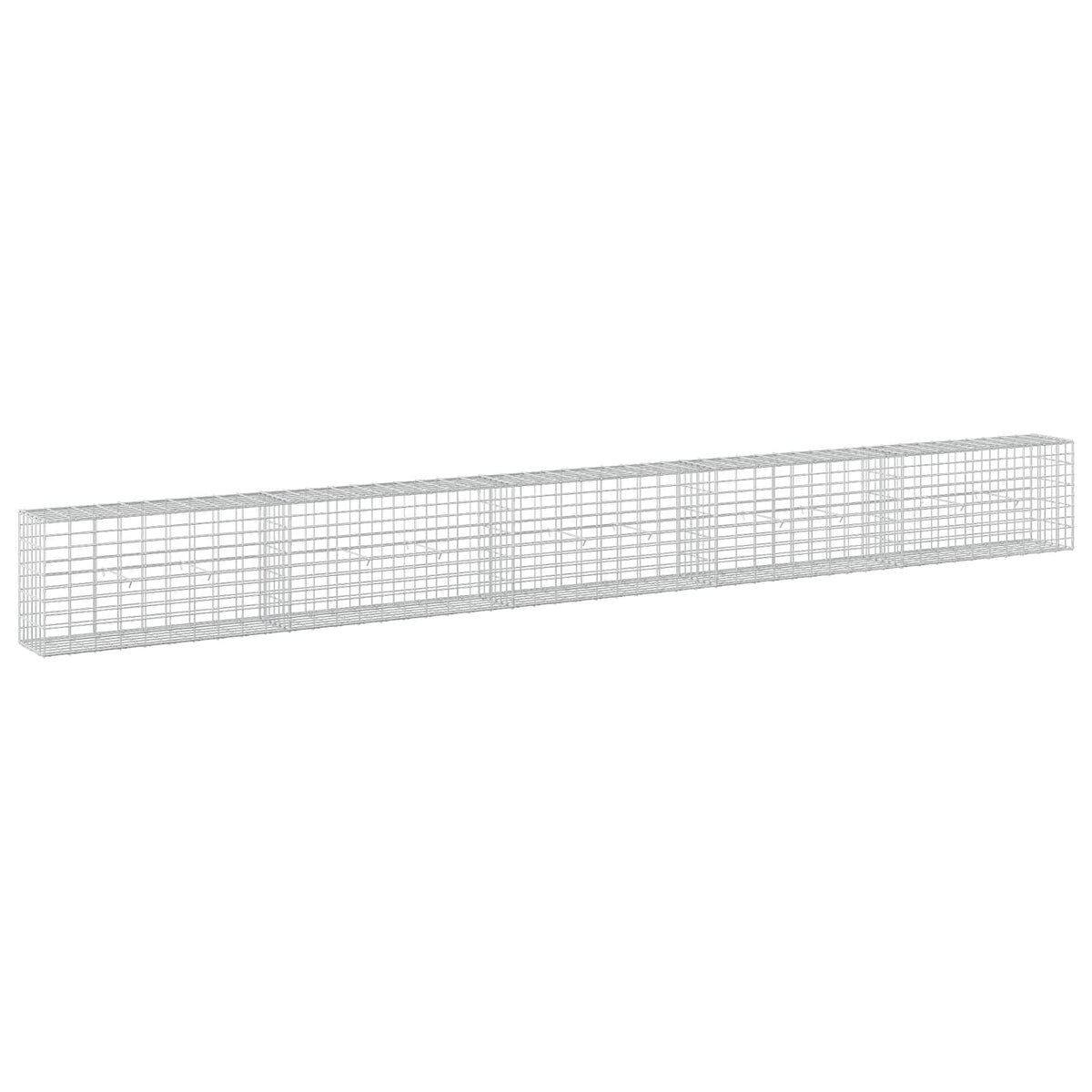 Γκαμπιόν με σύρμα 5 mm και πλέγμα 5x10 cm 500x30x50 εκ - Pakobazaar
