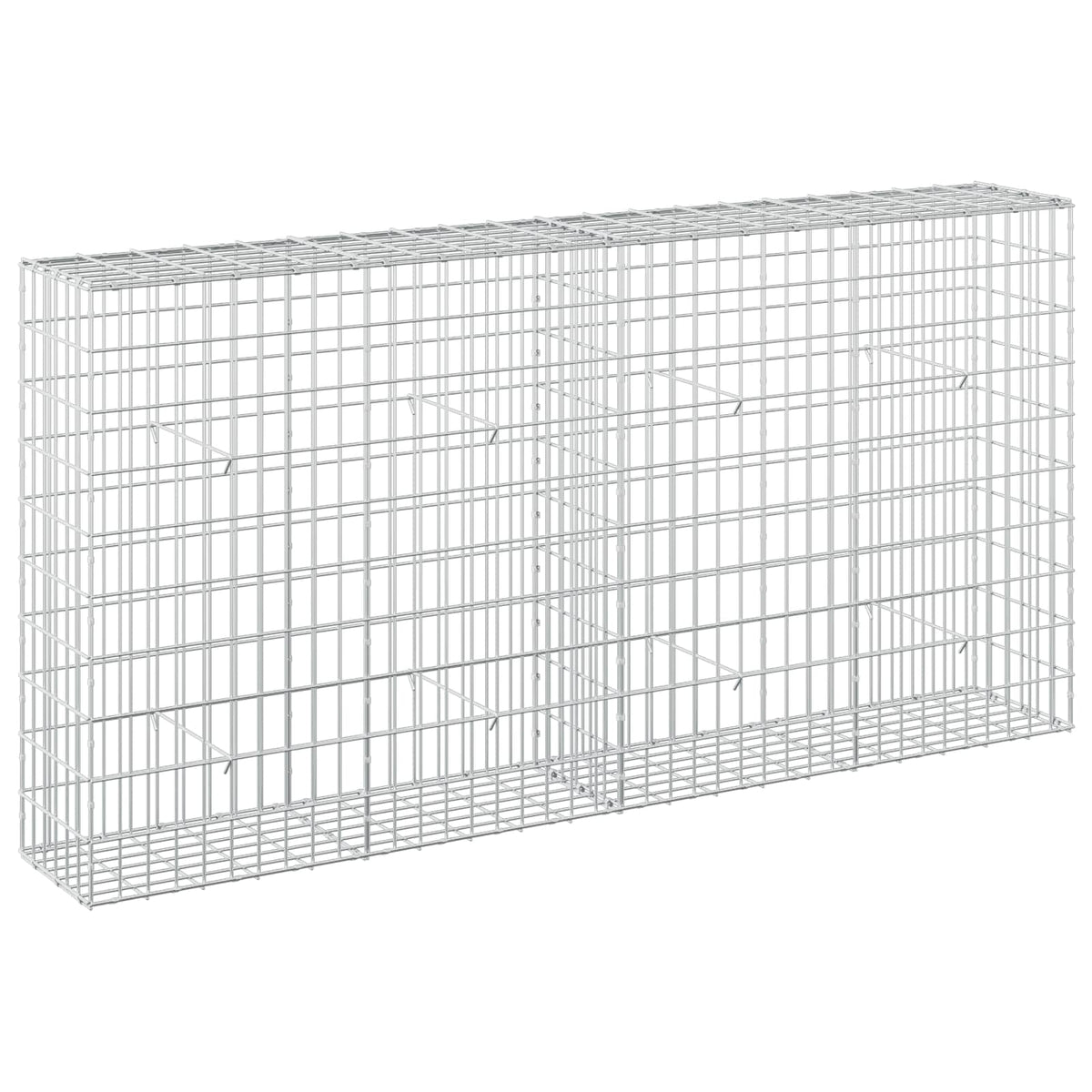Γκαμπιόν με σύρμα 5 mm και πλέγμα 5x10 cm 200x30x100 εκ - Pakobazaar
