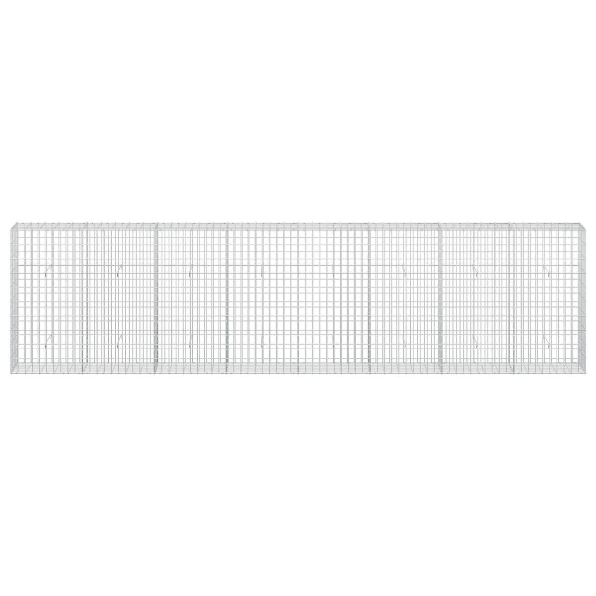 Γκαμπιόν με σύρμα 5 mm και πλέγμα 5x10 cm 400x30x100 εκ - Pakobazaar