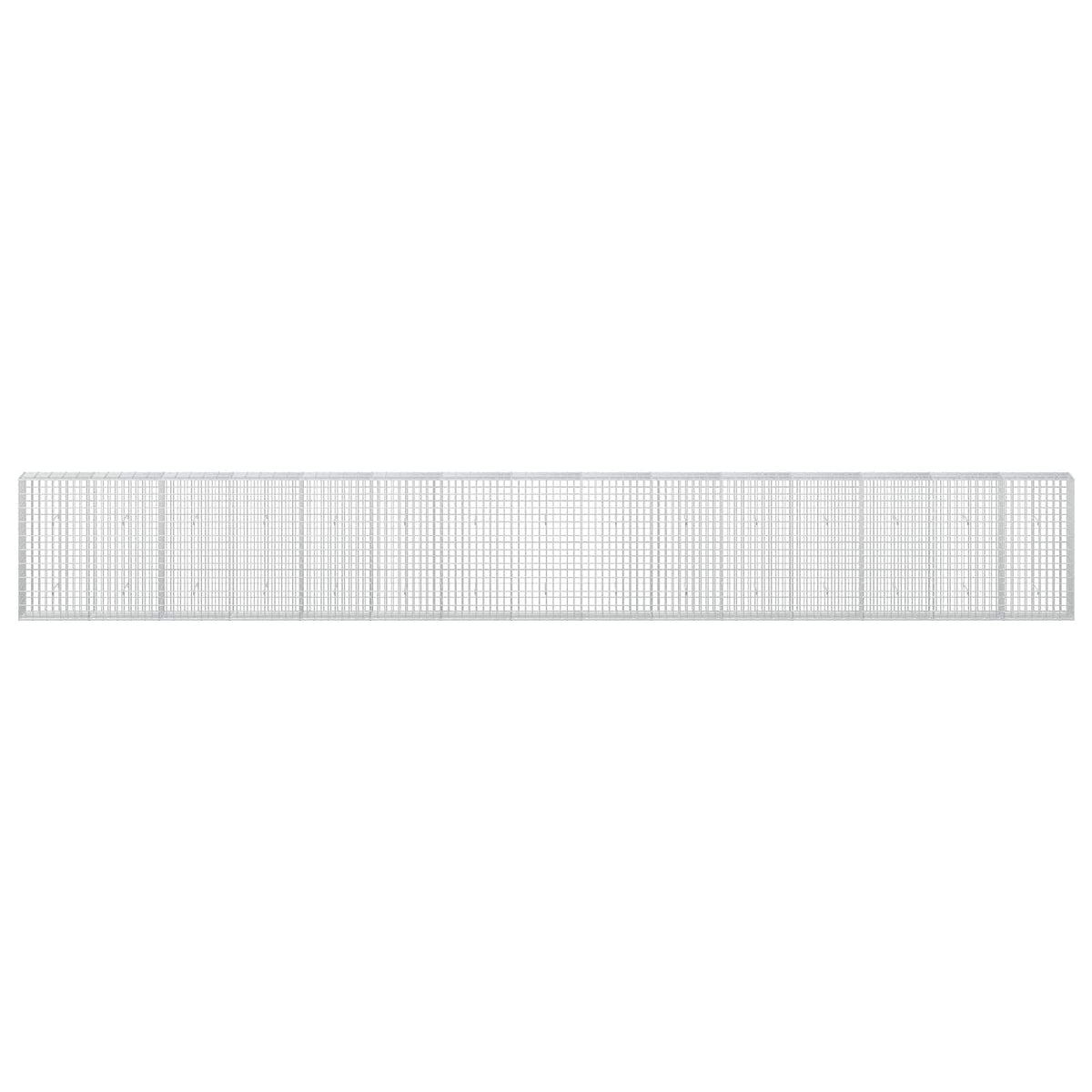 Γκαμπιόν με σύρμα 5 mm και πλέγμα 5x10 cm 750x30x100 εκ - Pakobazaar