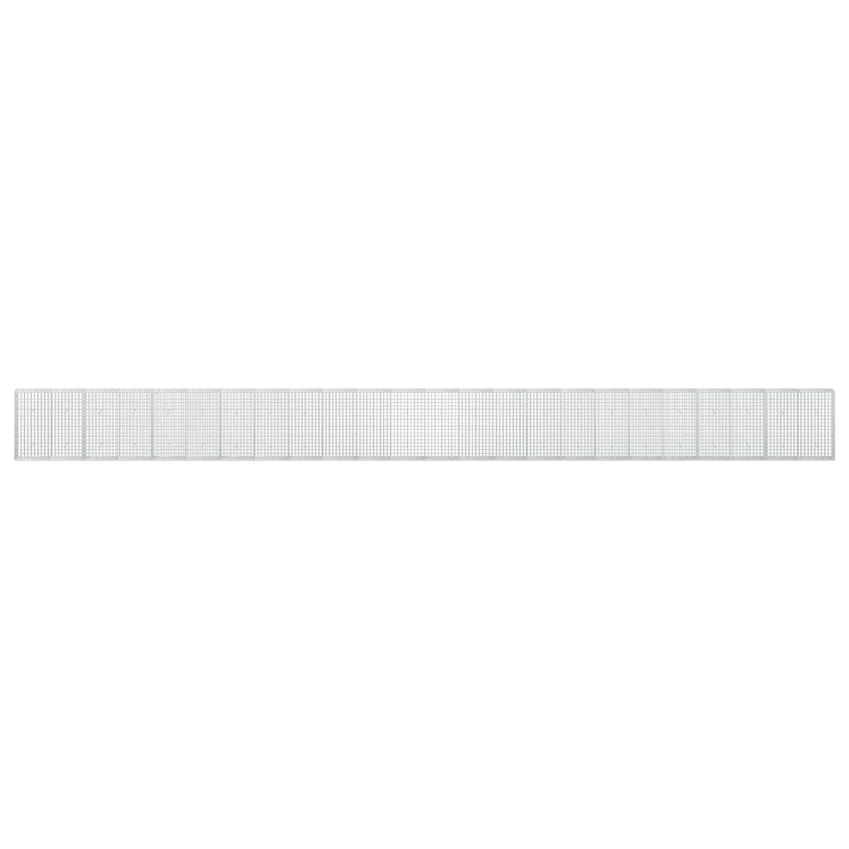 Γκαμπιόν με σύρμα 5 mm και πλέγμα 5x10 cm 1200x30x100 εκ - Pakobazaar
