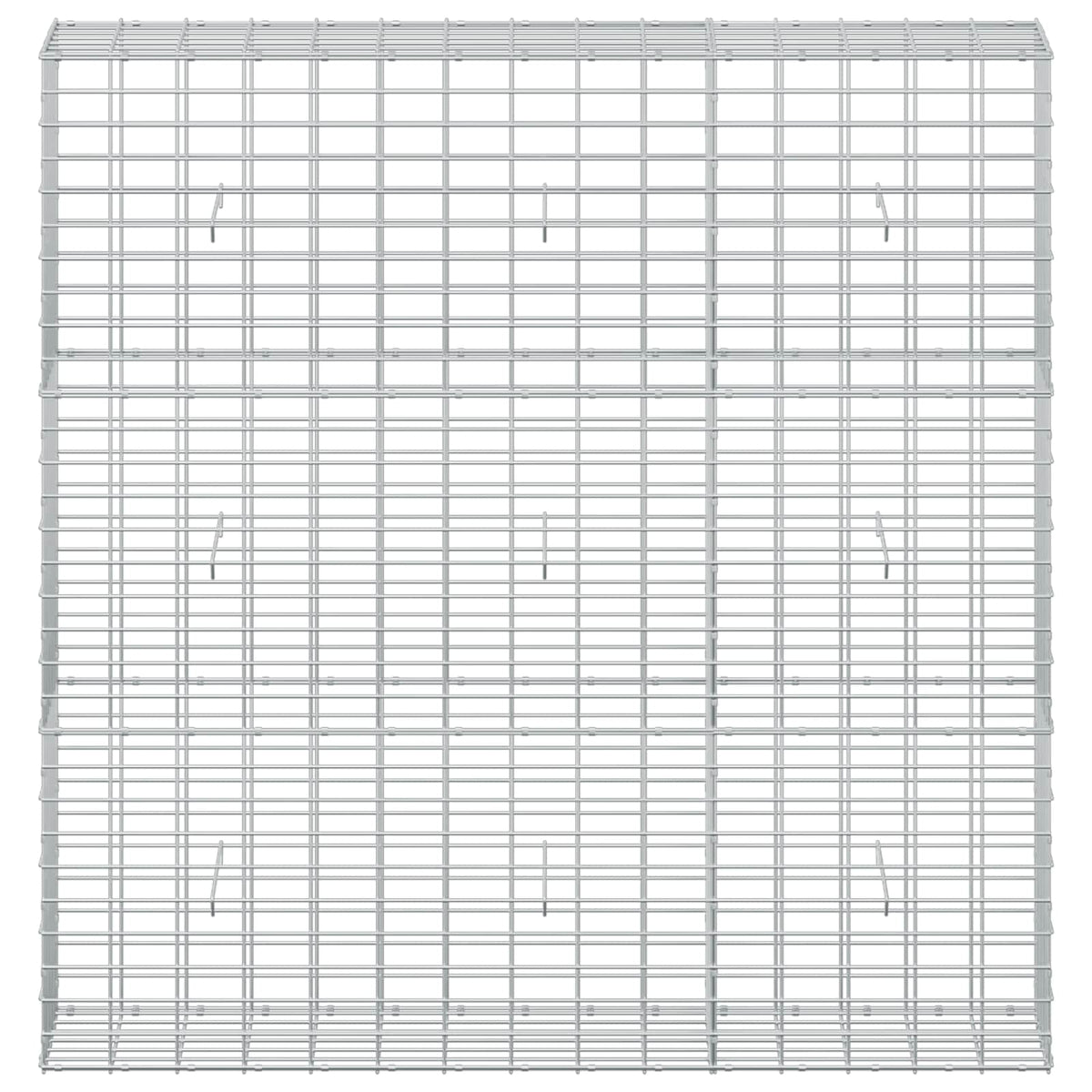 Γκαμπιόν με σύρμα 5 mm και πλέγμα 5x10 cm 150x30x150 εκ - Pakobazaar