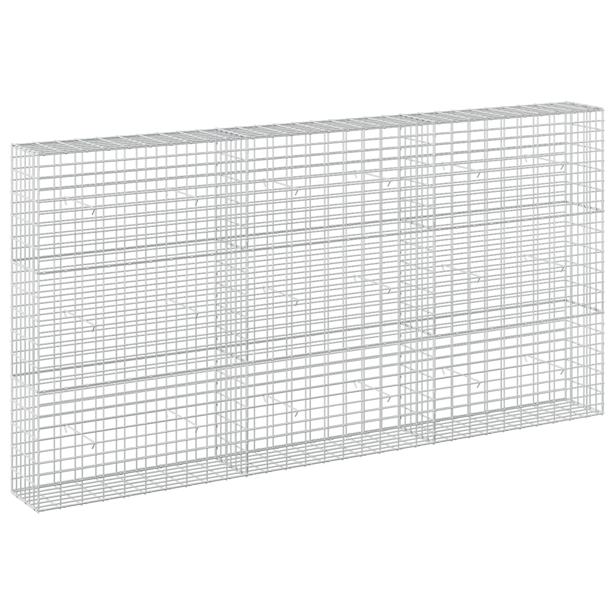 Γκαμπιόν με σύρμα 5 mm και πλέγμα 5x10 cm 300x30x150 εκ - Pakobazaar