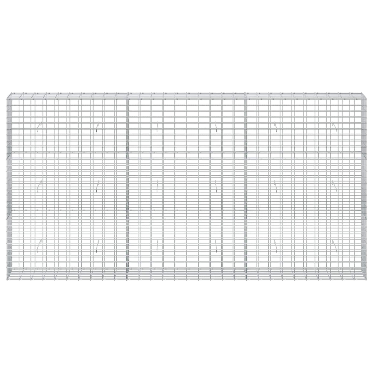 Γκαμπιόν με σύρμα 5 mm και πλέγμα 5x10 cm 300x30x150 εκ - Pakobazaar