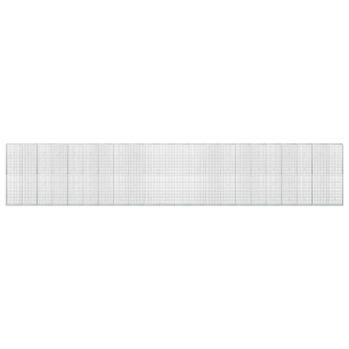 Γκαμπιόν με σύρμα 5 mm και πλέγμα 5x10 cm 1100x30x200 εκ - Pakobazaar