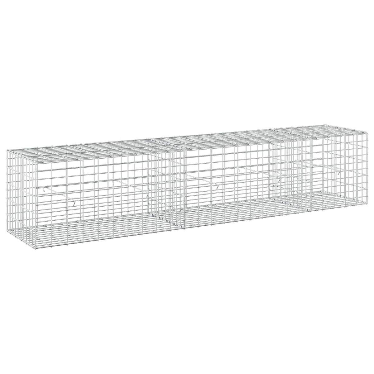 Γκαμπιόν με σύρμα 5 mm και πλέγμα 5x10 cm 250x50x50 εκ - Pakobazaar