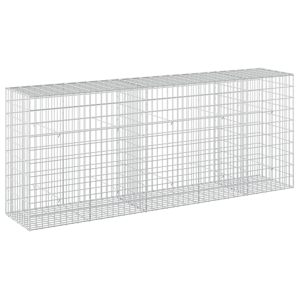 Γκαμπιόν με σύρμα 5 mm και πλέγμα 5x10 cm 250x50x100 εκ - Pakobazaar