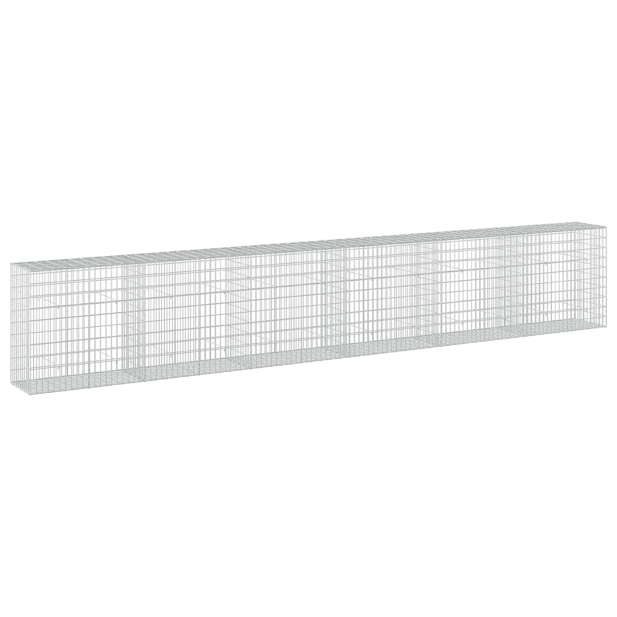 Γκαμπιόν με σύρμα 5 mm και πλέγμα 5x10 cm 600x50x100 εκ - Pakobazaar