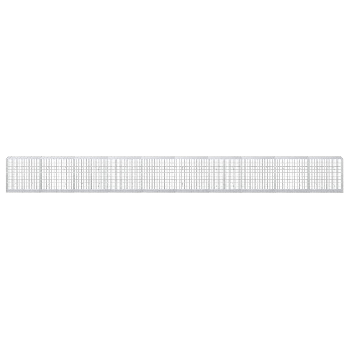 Γκαμπιόν με σύρμα 5 mm και πλέγμα 5x10 cm 1000x50x100 εκ. - Pakobazaar