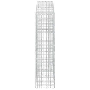 Γκαμπιόν με σύρμα 5 mm και πλέγμα 5x10 cm 200x50x200 εκ - Pakobazaar