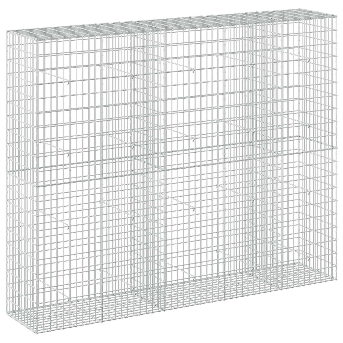 Γκαμπιόν με σύρμα 5 mm και πλέγμα 5x10 cm 250x50x200 εκ. - Pakobazaar
