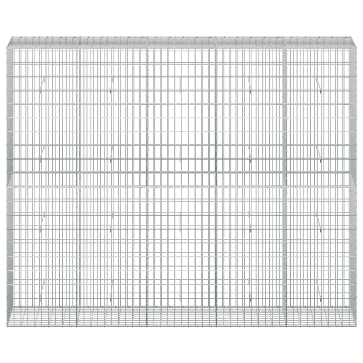 Γκαμπιόν με σύρμα 5 mm και πλέγμα 5x10 cm 250x50x200 εκ. - Pakobazaar