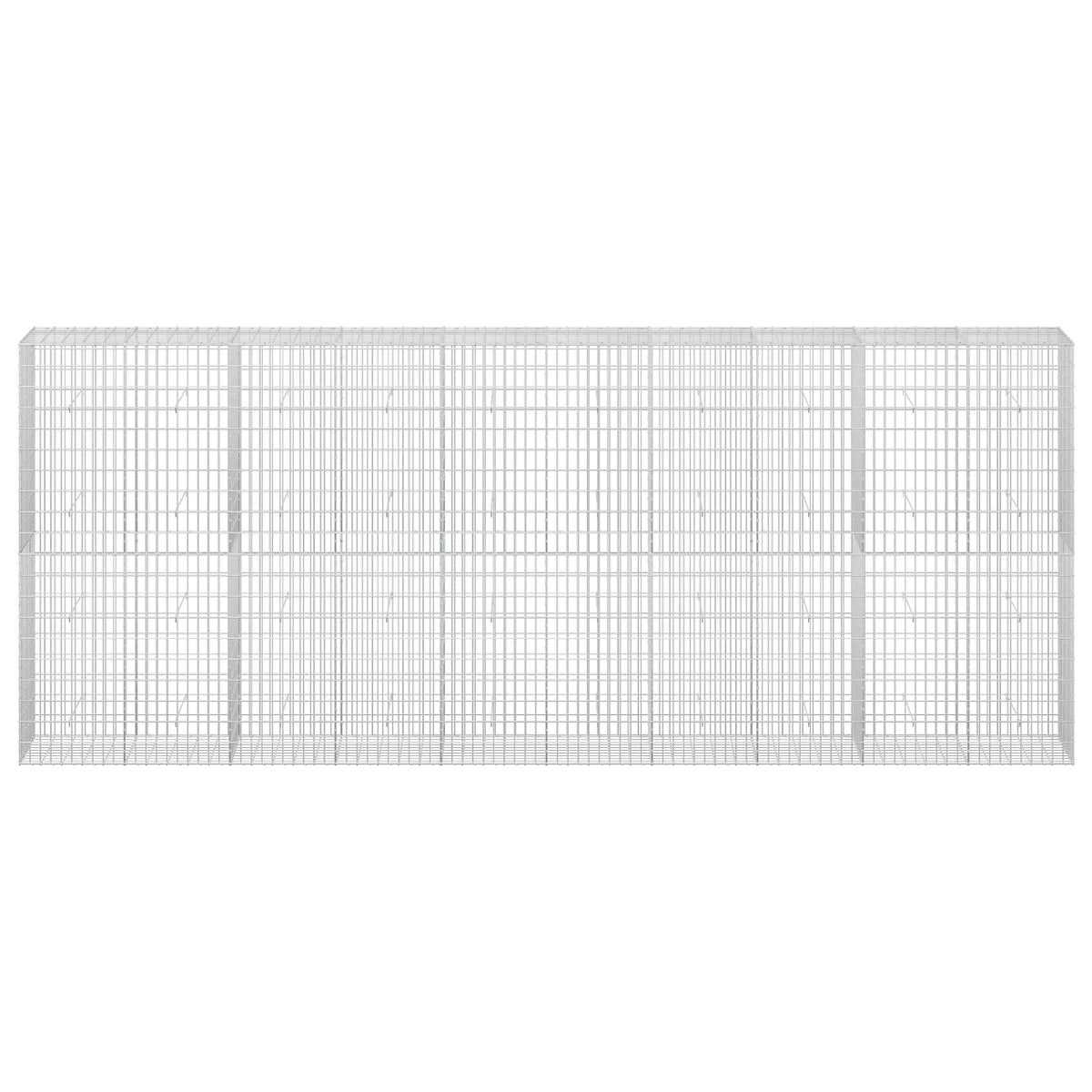 Γκαμπιόν με σύρμα 5 mm και πλέγμα 5x10 cm 500x50x200 εκ - Pakobazaar