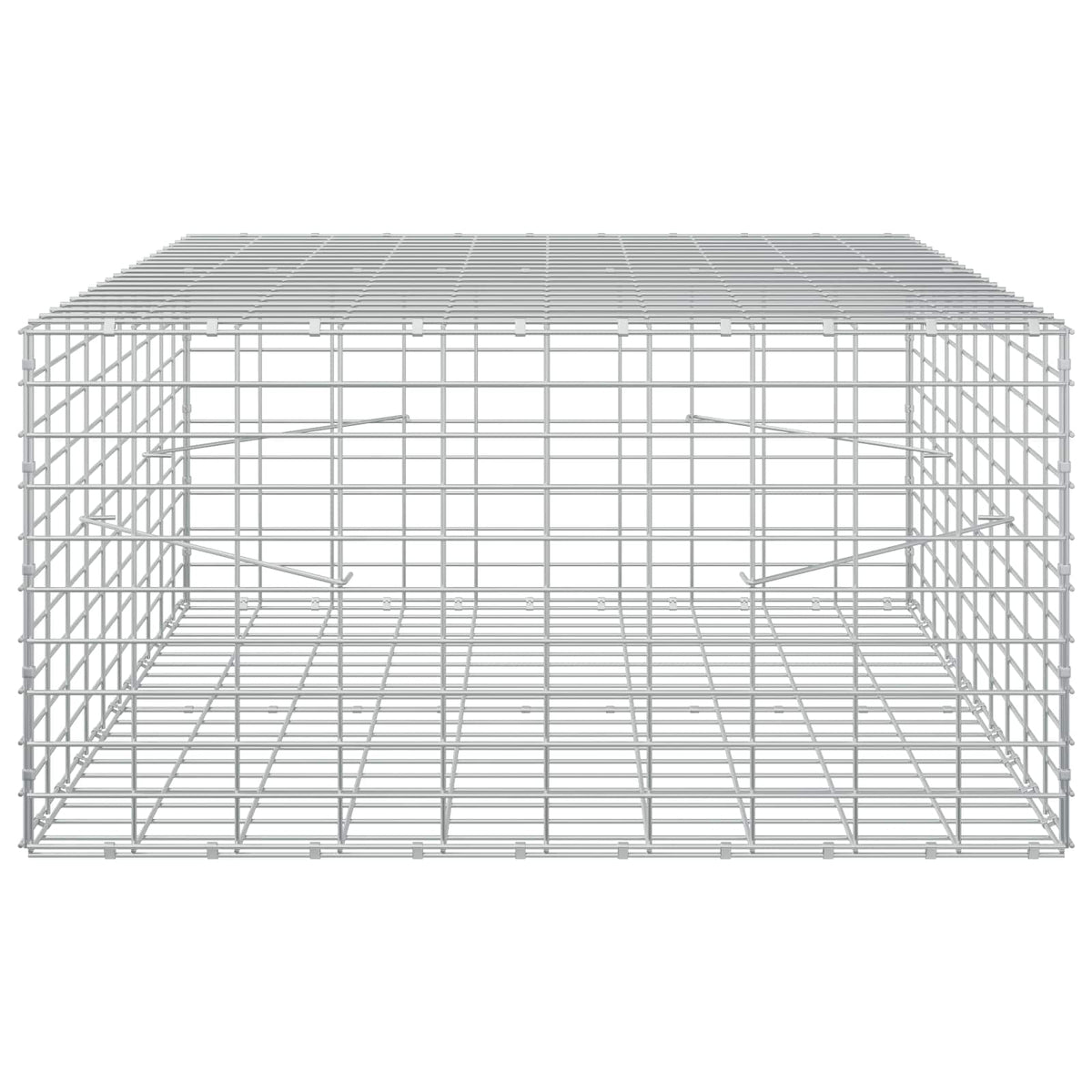 Γκαμπιόν με σύρμα 5 mm και πλέγμα 5x10 cm 100x100x50 εκ - Pakobazaar