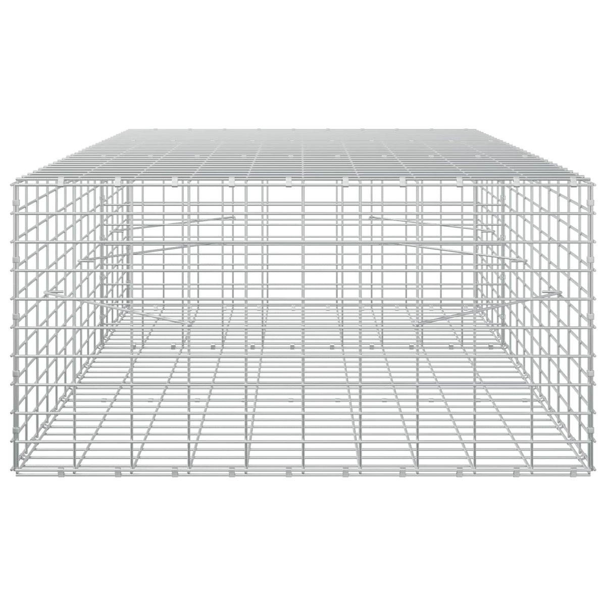Γκαμπιόν με σύρμα 5 mm και πλέγμα 5x10 cm 150x100x50 εκ - Pakobazaar