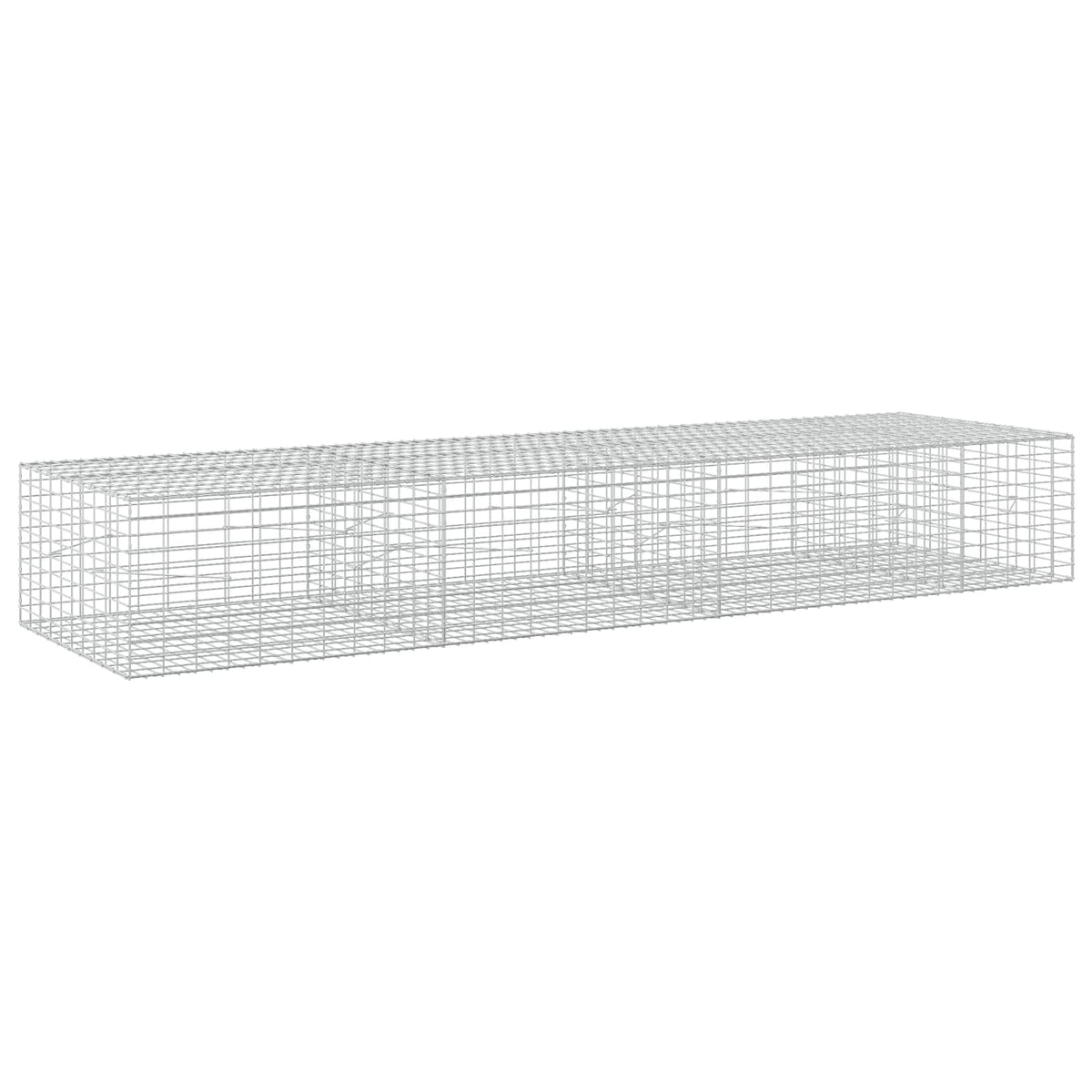 Γκαμπιόν με σύρμα 5 mm και πλέγμα 5x10 cm 350x100x50 εκ. - Pakobazaar