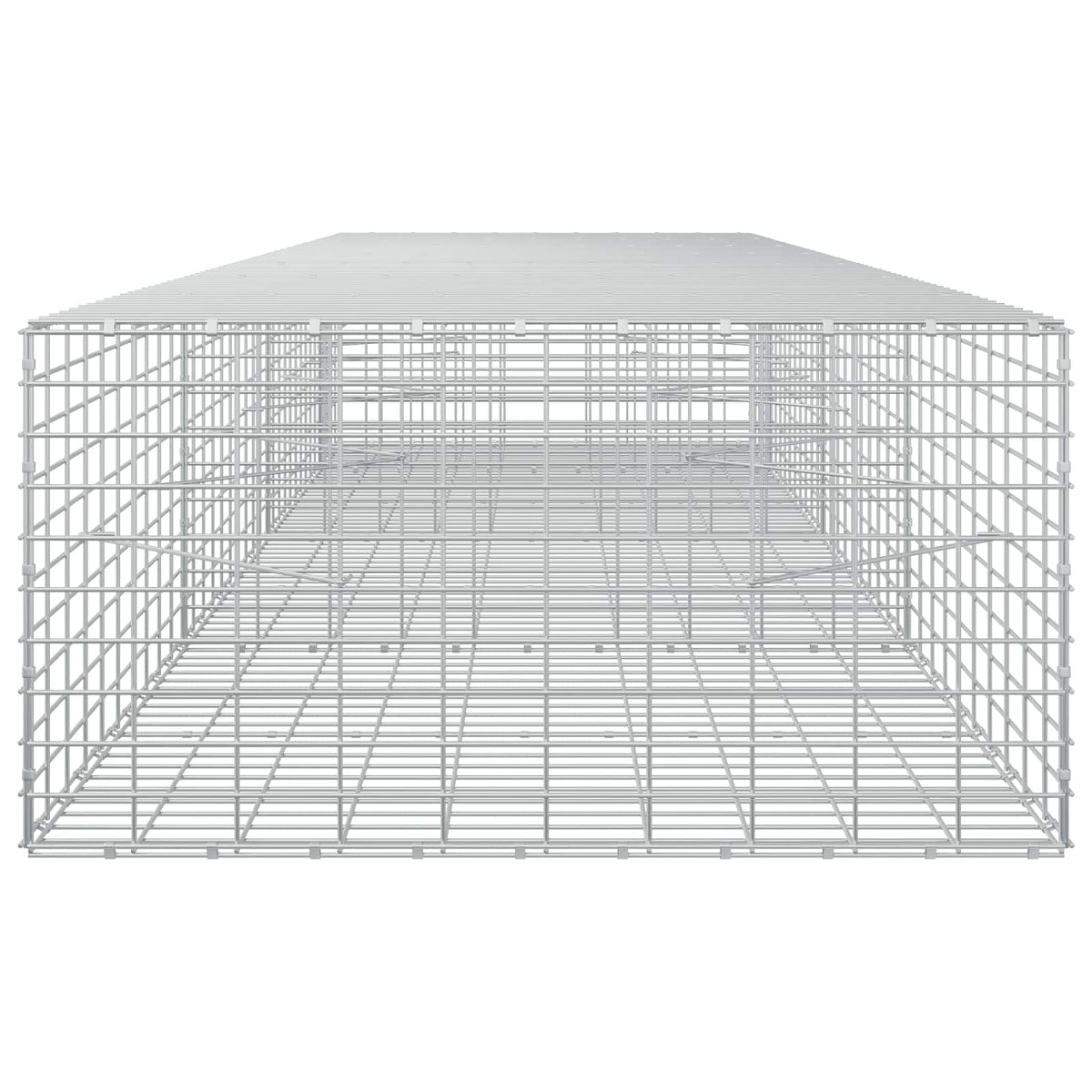 Γκαμπιόν με σύρμα 5 mm και πλέγμα 5x10 cm 350x100x50 εκ. - Pakobazaar