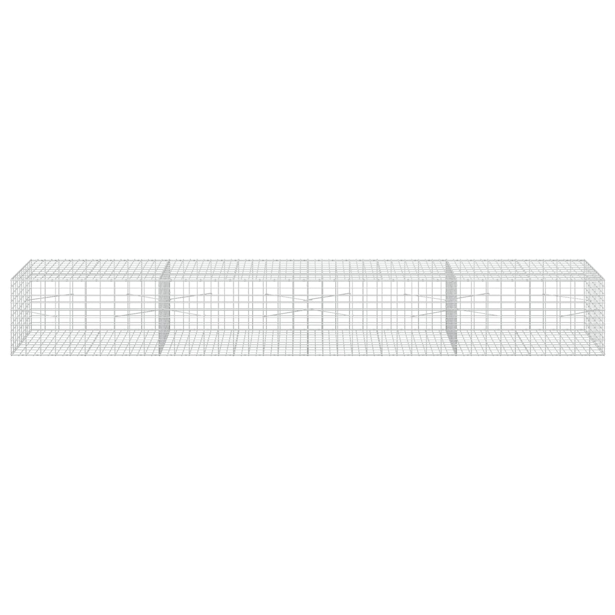 Γκαμπιόν με σύρμα 5 mm και πλέγμα 5x10 cm 400x100x50 εκ. - Pakobazaar